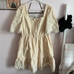 English Factory Cream Mini Dress